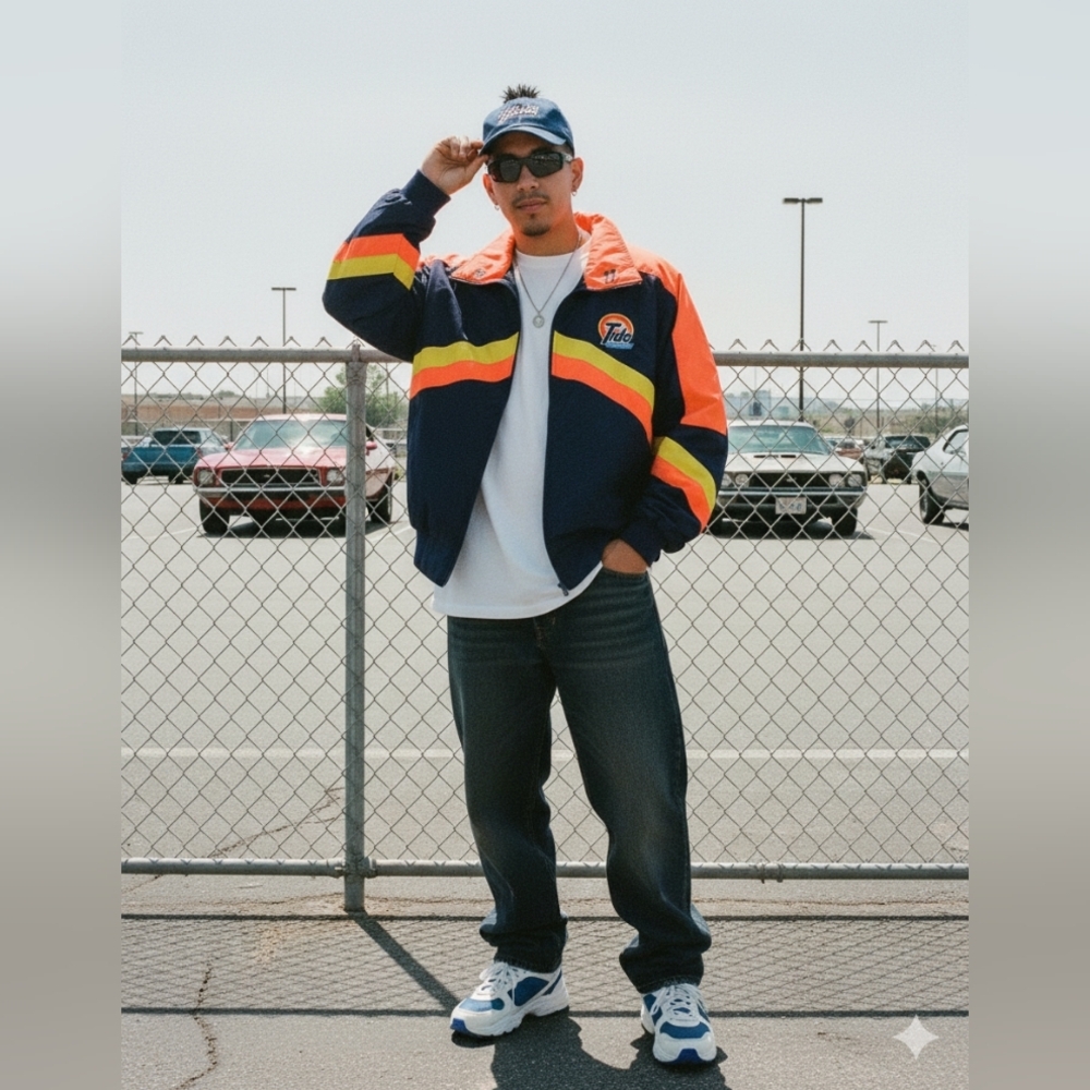 Eagle Ridge Tide Bomber Jacket NASCAR‎ Y2K Racing 90s